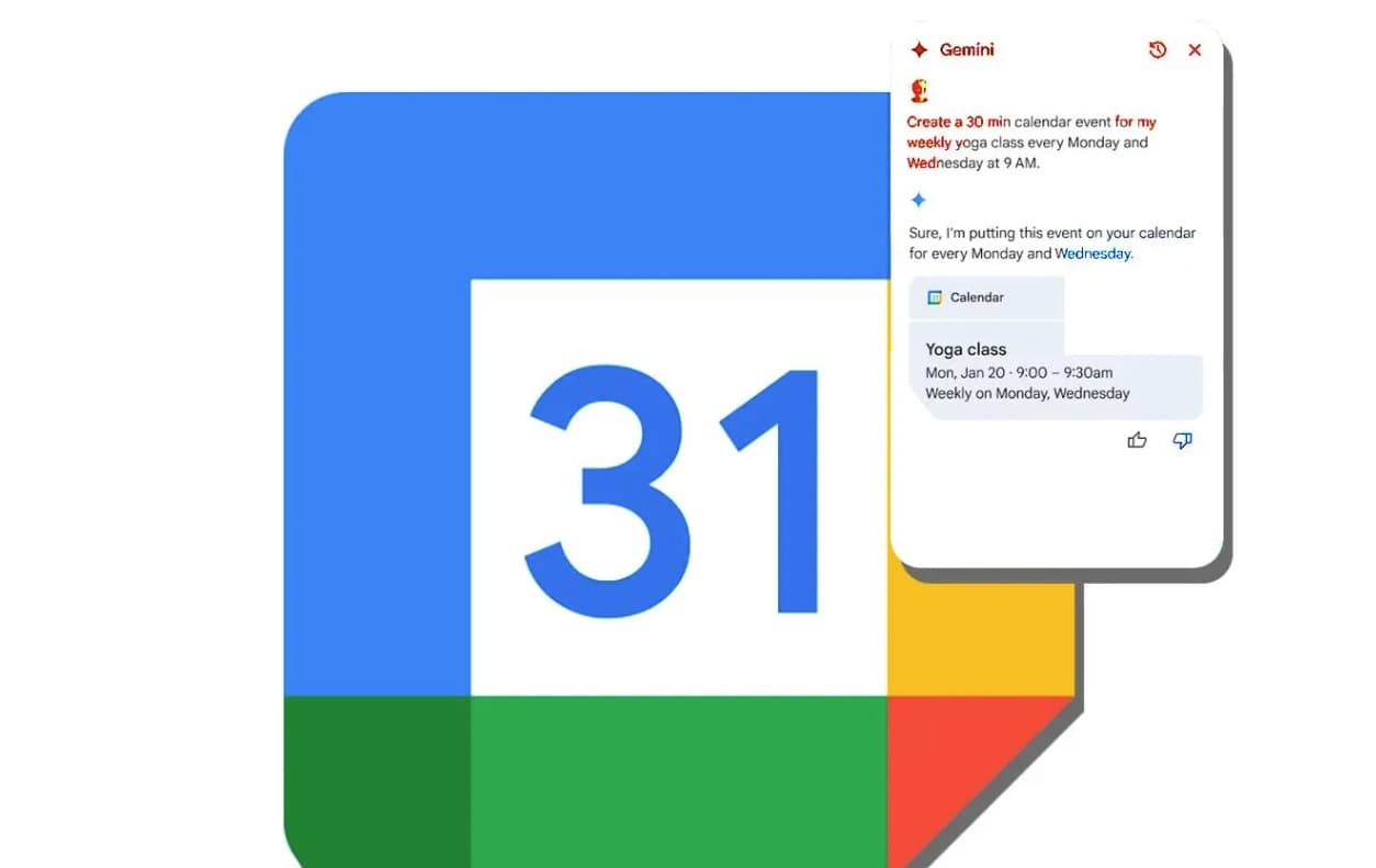 google calendar con IA